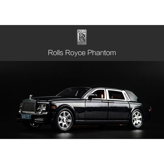 Xe mô hình hợp kim Rolls-Royce Phantom, Đồ chơi cao cấp X_BOX tỷ lệ 1:24, quà tặng, trang trí, sưu tầm.