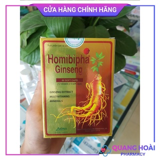  Homibipha Ginseng bổ sung vitamin và dưỡng chất ( hộp 60 viên )
