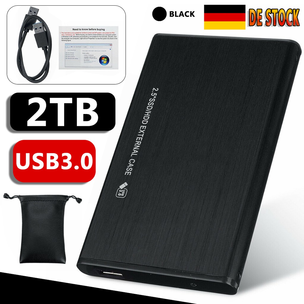 Ổ Cứng Ngoài Usb 3.0 Sata 2.5 '' Hdd Ssd 2tb Cho Pc Laptop