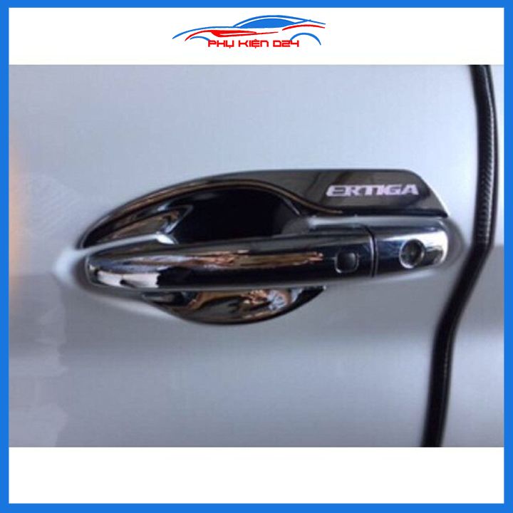 Ốp tay hõm cửa mạ crom Ertiga 2019-2020-2021-2022 bảo vệ chông trầy ô tô
