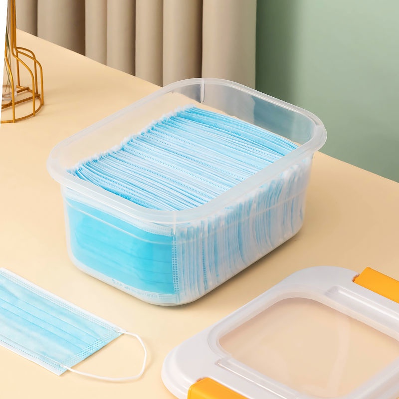 Hộp đựng khẩu trang, bịt kín chống bụi và chống ẩm, dung tích lớn