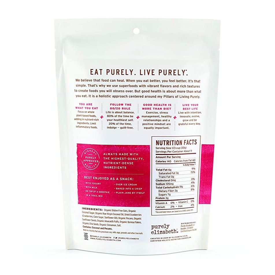 Ngũ cốc ăn kiêng Purely Elizabeth/ USA/ Vegan/ Non GMO/ Gluten Free