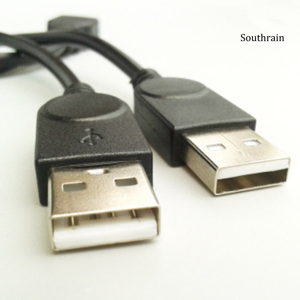 Dây Cáp Chuyển Đổi Usb 2.0 1 Đầu Cái Sang 2 Đầu Đực