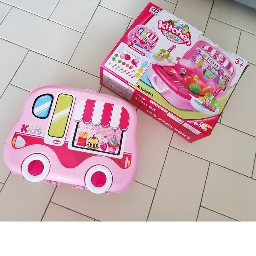 Đồ chơi nấu ăn hình ô tô Toys House 008-915: bếp đồ chơi cho bé/ đồ chơi cho bé trai, bé gái tiêu chuẩn Châu Âu