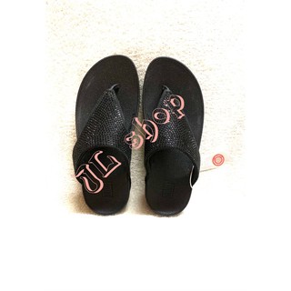Dép kẹp fitflop vnxk ủi đá đen