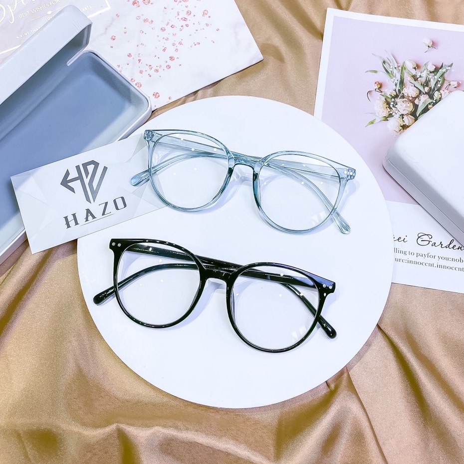 Kính Form tròn Nam Nữ 433 Chất liệu nhựa hàn quốc kiểu dáng hot trend