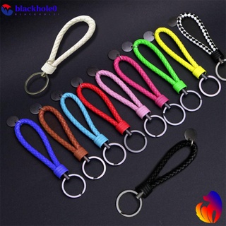 Móc khóa dây da bện nhiều màu sắc
