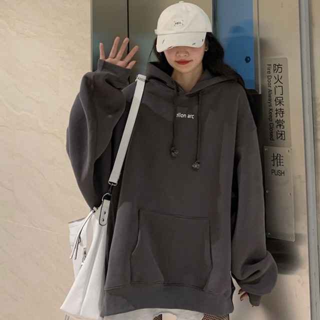 Áo nỉ hoodie nữ form rộng áo hoodie nữ forn rộng unisex mặc đi học đi chơi có mũ thời trang ulzzang hàn quốc 2021 | BigBuy360 - bigbuy360.vn