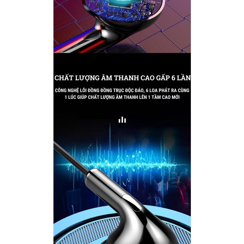 Tai nghe nhét tai có dây Q6 , có mic đàm thoại |âm thanh hay , sống động, giảm tiếng ồn,chống nhiễu cao cấp - Anphustore