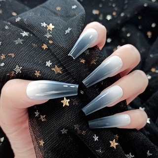 ❤Móng Tay Giả Màu Gradient Siêu Dài Dùng Trang Trí Nghệ Thuật