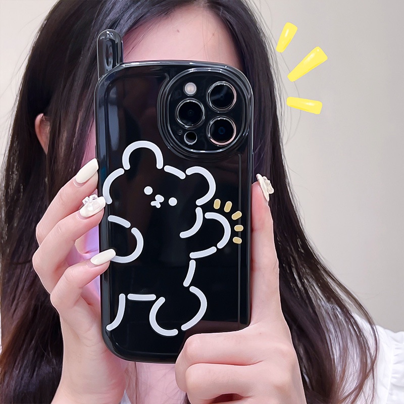 ỐP LƯNG IPHONE Ốp Điện Thoại Hình Gấu Hoạt Hình Cho iphone7 / 7plus / 8 / 8plus / x / xs / 11 / 12 / 13 / 14 / pro / max / plus / promax