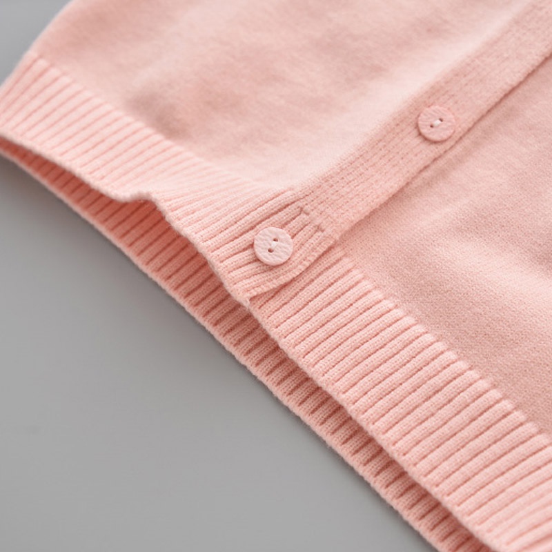 BEAR LEADER Bộ Áo Sweater Dệt Kim Đính Nơ + Chân Váy Dệt Kim Thời Trang Cho Bé Gái 2-6 Tuổi