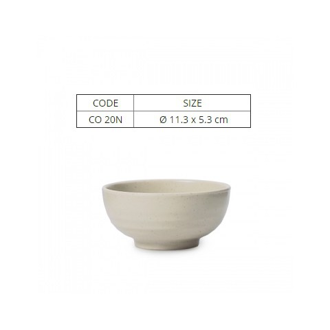 Chén Nhựa Melamine Nhám Màu Nâu- Fataco