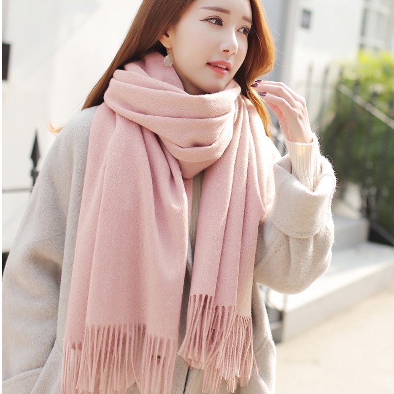 Khăn len choàng cổ nam nữ, khăn quàng cổ CASHMERE chất liệu len dạ mềm mịn quảng châu,ấm áp