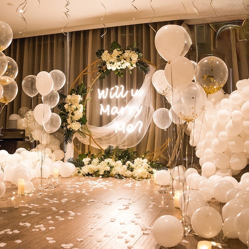 Bong Bóng Cao Su 10 Inch 2.2g 10 Dùng Trang Trí Tiệc Cưới/Sinh Nhật