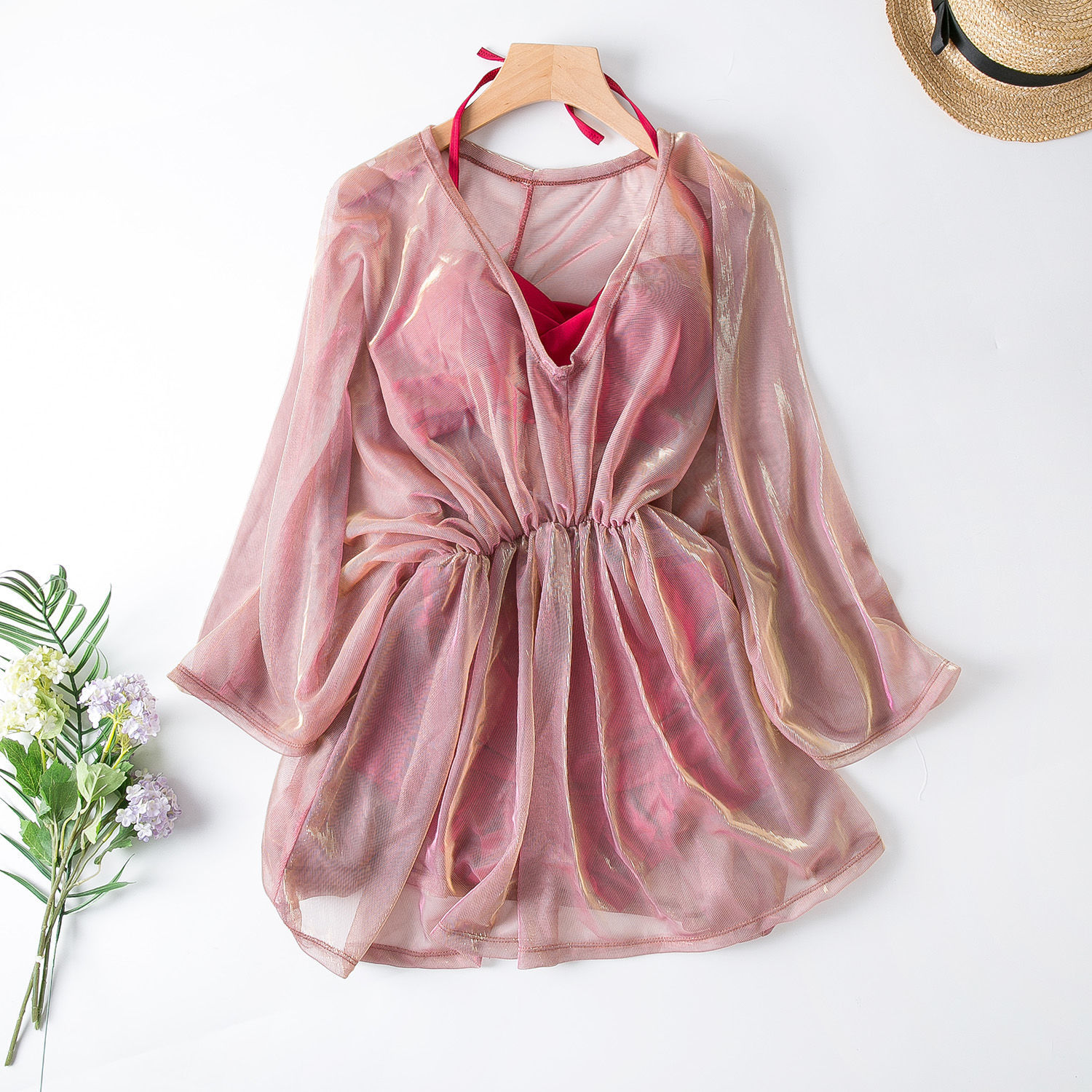 Bộ Đồ Bơi Ba Mảnh Dài Tay Xinh Xắn Dành Cho Nữ | BigBuy360 - bigbuy360.vn