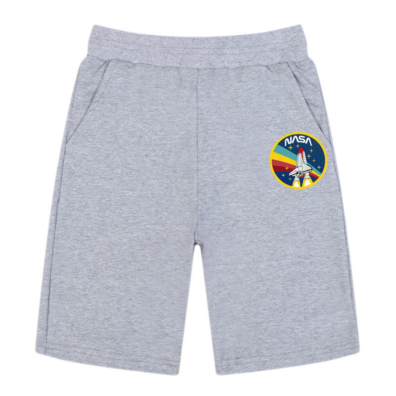 NASA Retro Rocket-Ship Cotton Quần short trẻ em Quần bó sát ngắn Quần lửng thun thể thao Quần short thể dục