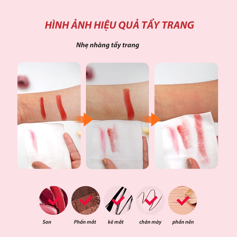 Khăn ướt tẩy trang 1 bịch 30 miếng, 32 miếng