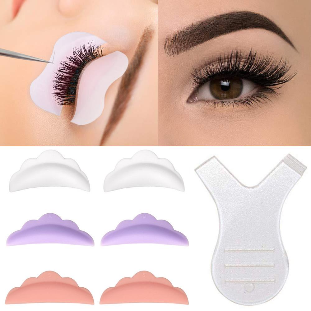 JARRED Bộ Lược Chải Lông Mi Mini Hình Chữ Y Bằng Nhựa Tiện Lợi