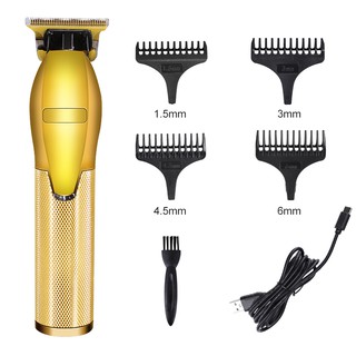 Tông đơ có thể sạc lại Hair Clip cắt tóc nam không dây có thể điều chỉnh Lưỡi cắt thép Máy cắt tóc