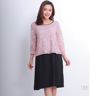 Váy bầu hoa ren thời trang