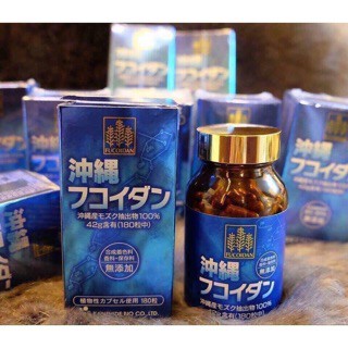 Viên uống tảo Fucoidan Okinawa xanh 180 viên Nhật Bản.