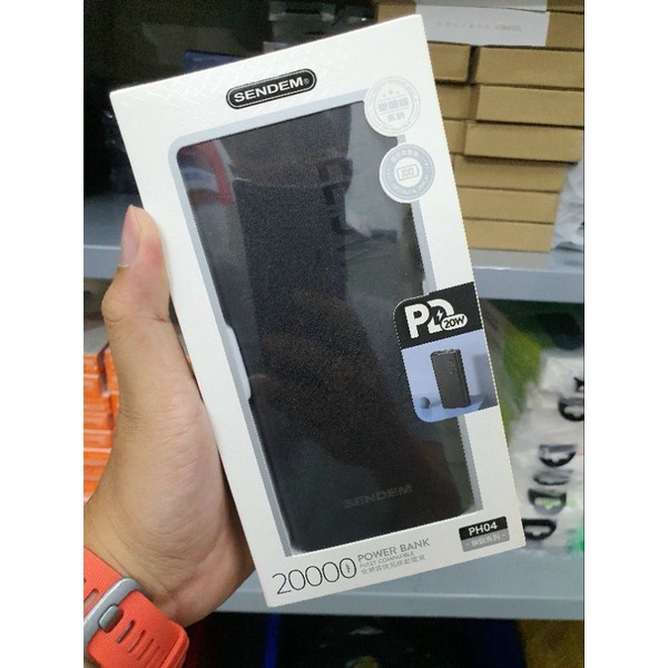 Pin sạc dự phòng SENDEM PH04 dung lượng 20000mAh hỗ trợ sạc nhanh 22.5W