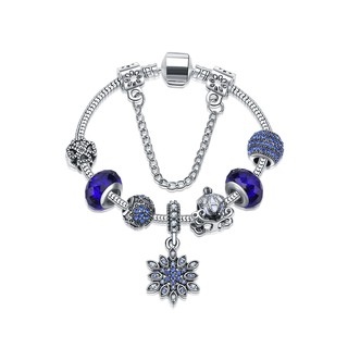 Vòng tay charm pha lê xanh biển