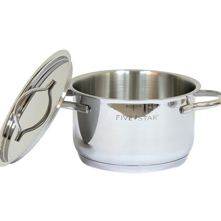 Nồi inox 3 đáy 24cm Five Star nắp inox