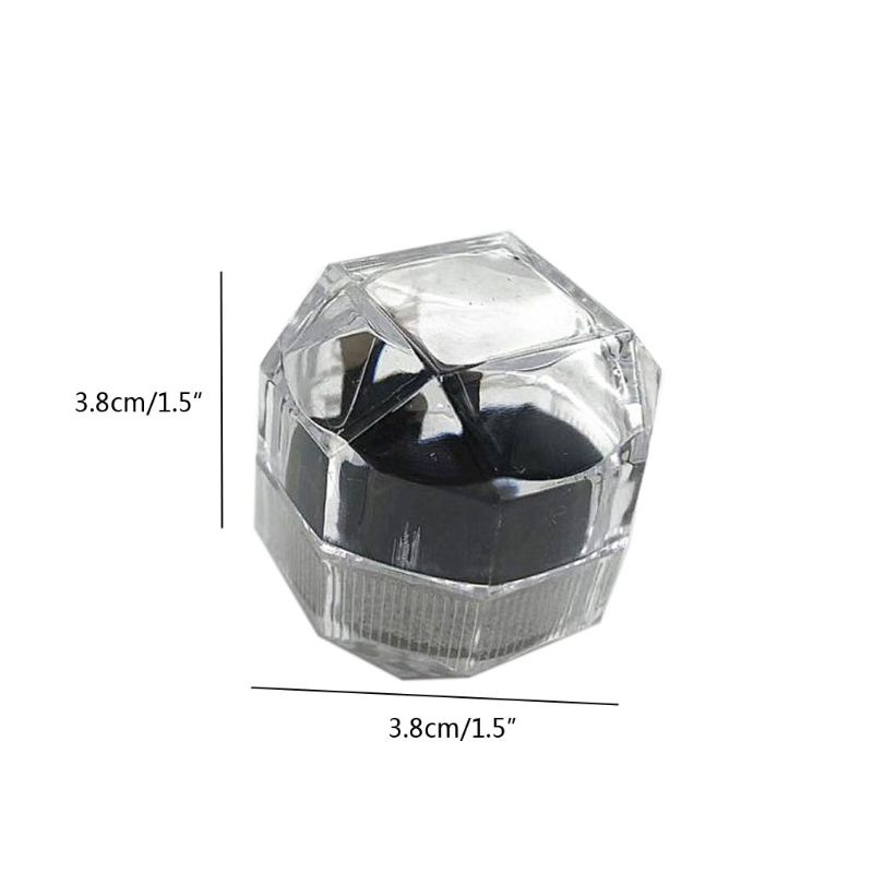 Set 20 Hộp Đựng Nhẫn Bằng Acrylic Trong Suốt Tiện Dụng
