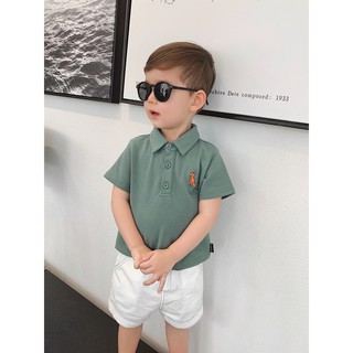 Áo sơ mi POLOT ve áo trẻ em phiên bản Hàn Quốc mùa hè 2019
