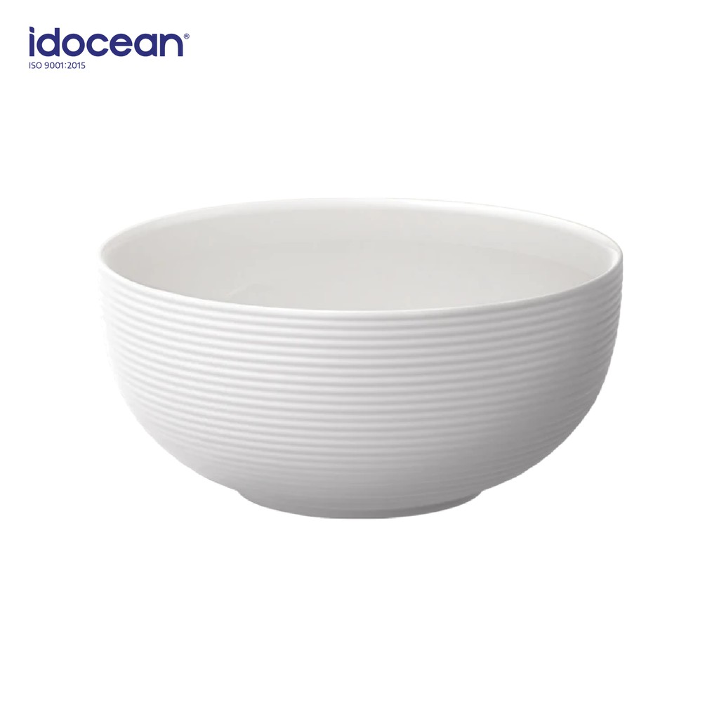 Tô Sứ 19.5cm Màu Trắng LOVERAMICS (Serve Bowl) - Bộ Sưu Tập Flute