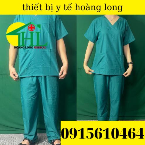 Bộ Scrups bác sĩ, bộ kĩ thuật viên phòng mổ, quần áo blouse nữ màu xanh COBAN