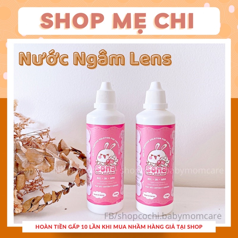 Nước Ngâm Lens - Nước Nhỏ Mắt Kính áp tròng Sona Contacts Lens số 1 Hàn quốc
