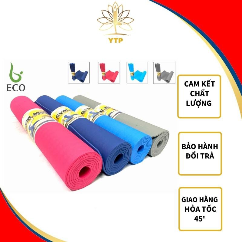 Thảm Tập Yoga LYPROEVA Thảm Yoga chống trượt dày 6mm Mặt Thảm 2 Màu Hàng VNXK Siêu Dày Siêu Êm EVA
