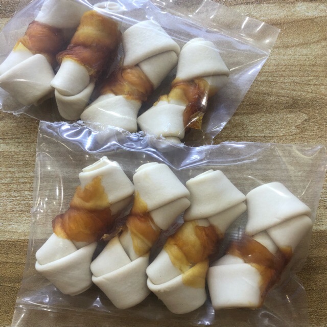 [ Xương sữa / da bò cuộn thịt ] Bánh Thưởng , snack thưởng , đồ ăn vặt
