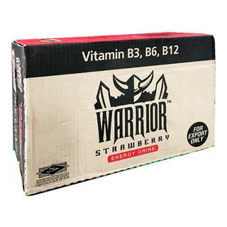 [HỎA TỐC]THÙNG 24 LON NƯỚC WARRIOR DÂU (LON ĐỎ)_KK0201