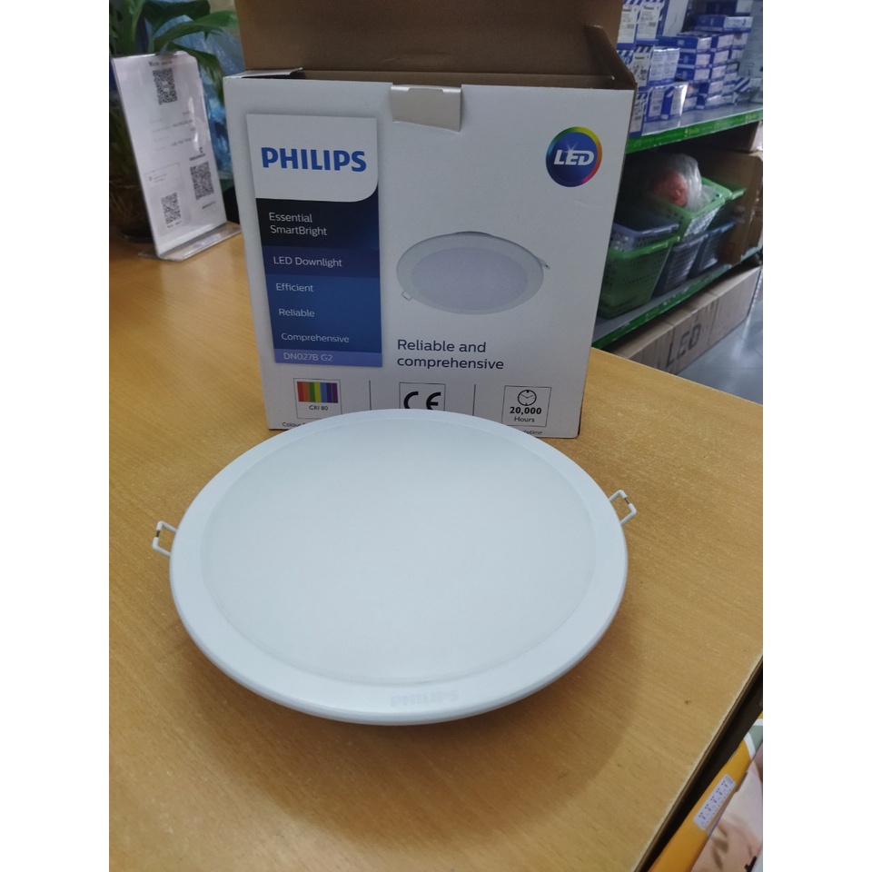 Đèn led âm trần philips CHÍNH HÃNG DN027B LED 20  D200 BẢO HÀNH 2 NĂM ĐỔI MỚI