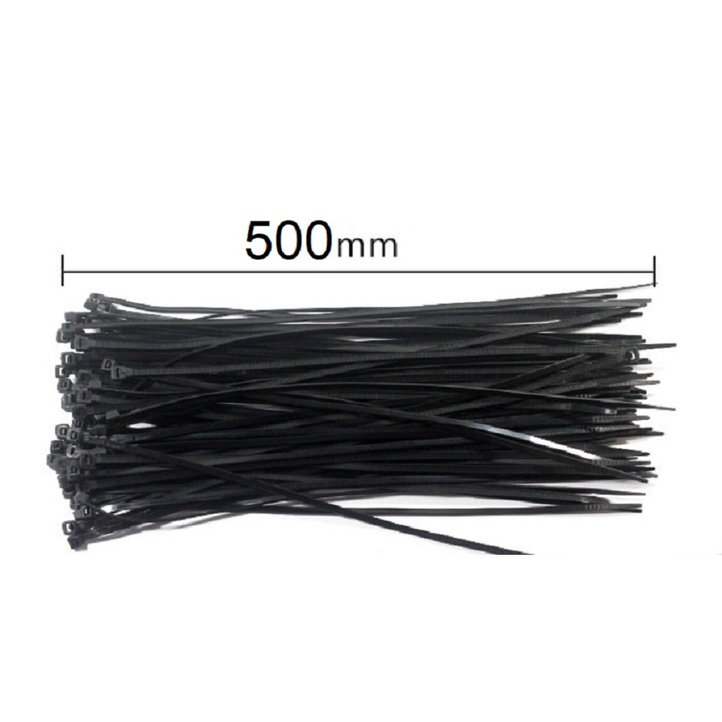 Dây Thít Đen, Dây Lạt Nhựa 10X500mm