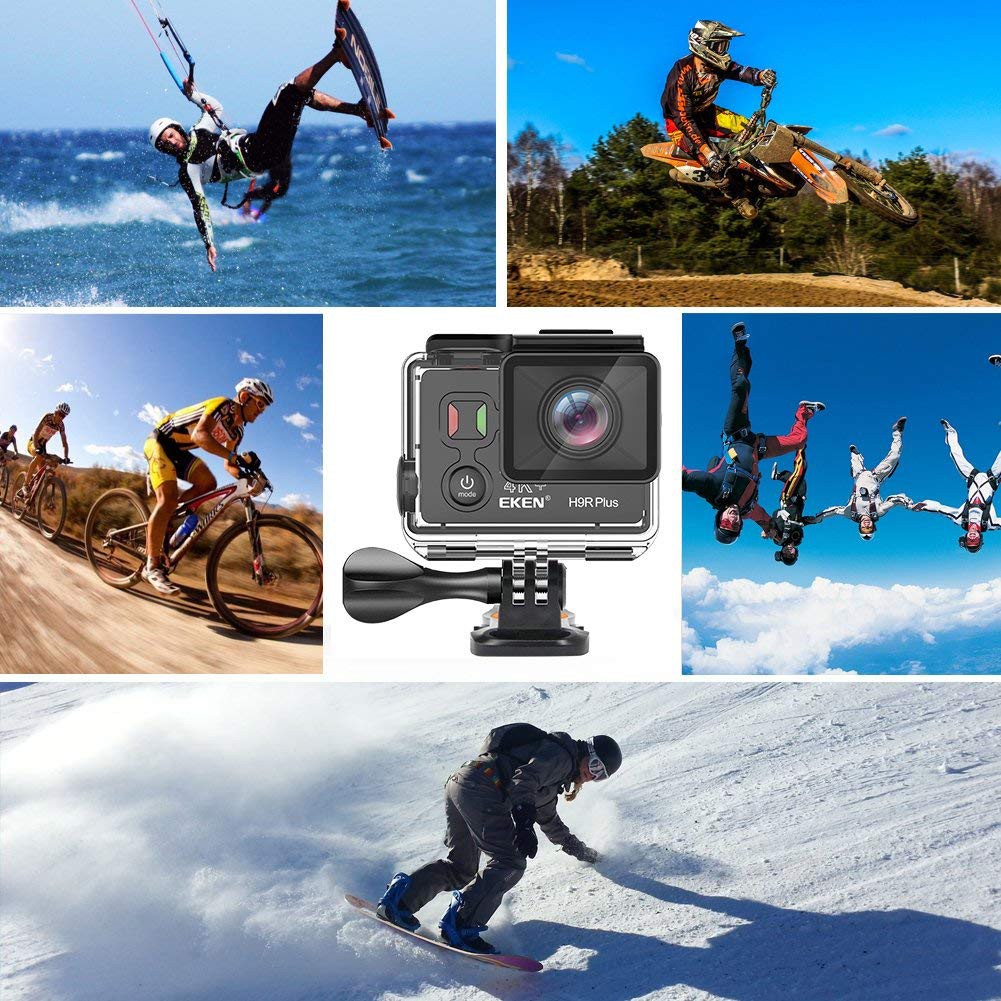 Camera hành trình sports Eken HR9 Ultra HD Wifi quay video 4K tặng đầy đủ bộ phụ kiện lắp đặt - Hàng nhập khẩu | BigBuy360 - bigbuy360.vn