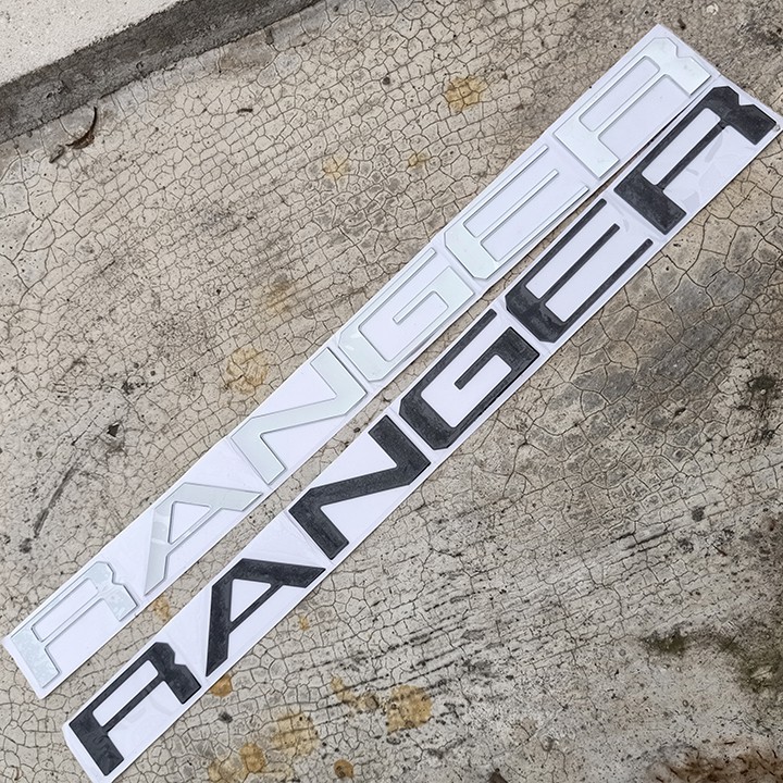 Logo Chữ RANGER 3D Nổi Dán Trang Trí Đuôi Xe Ford Ranger - logo