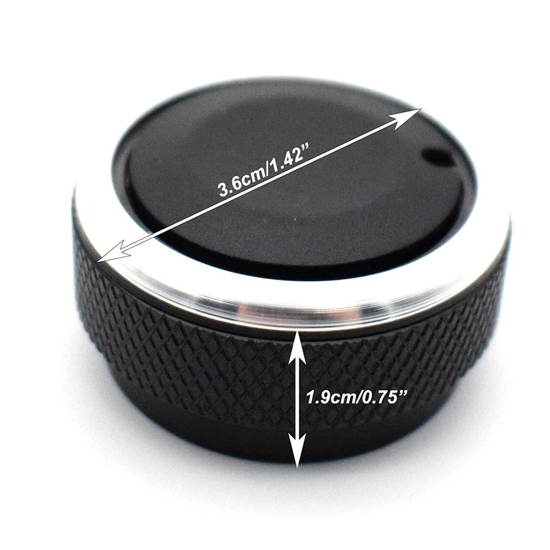 Bộ 3 Nút Vặn Điều Khiển Nhiệt Độ Điều Hòa Không Khí Cho toyota tacoma platz vios vitz yaris echo scion x Đen