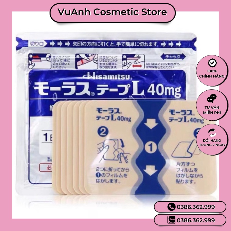 Miếng dán Salonpas Hisamitsu Nhật Bản 7 miếng ( 14*10cm)