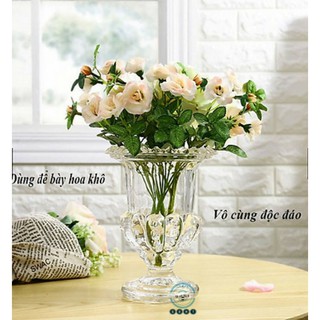 Ly cắm thủy tinh bày phật thủ trắng đủ size