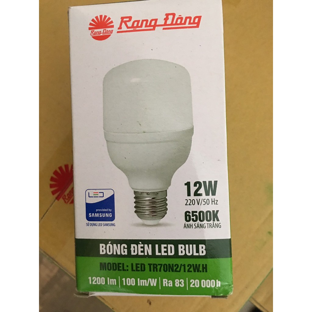 Bóng đèn LED Trụ 12W  Rạng Đông TR70N2/12W.H