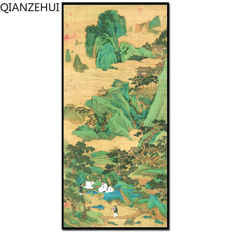 Bộ Tranh Thêu Chữ Thập Tự Làm Bằng cotton 11ct In Hình Phong Cảnh