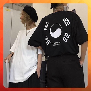 Áo thun tay lỡ form rộng họa tiết BÁT QUÁI - Unisex nam nữ đều mặc được