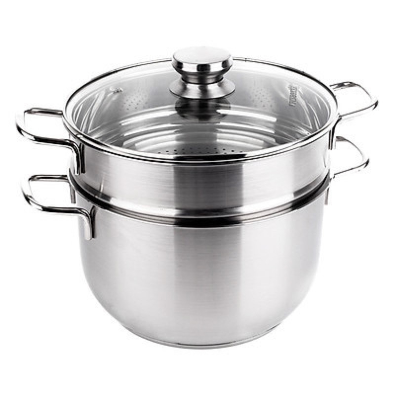 Bộ nồi xửng hấp inox Fivestar 3 đáy nắp kính size 30cm