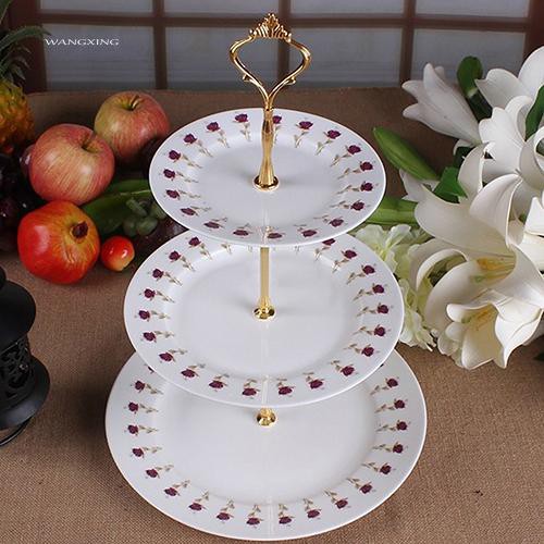 Khay 3 tầng đựng bánh kẹo sang trọng