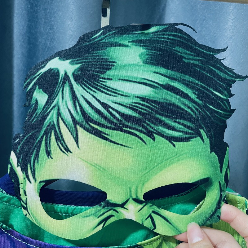 Bộ quần áo siêu nhân hulk, người khổng lồ xanh, đồ lửng bé trai B155 tặng kèm choàng và mặt nạ